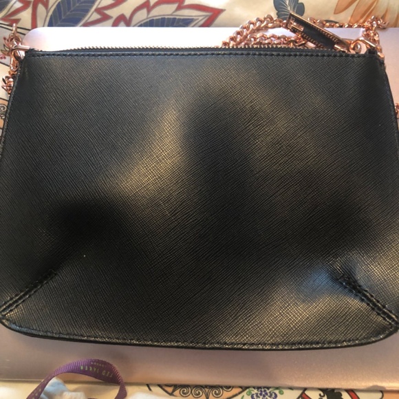 Ted Baker black leather purse with chain strap - Picture 5 of 7
